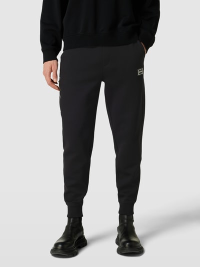 HUGO Sweatpants mit Label-Detail Modell 'Doyster' Black 4