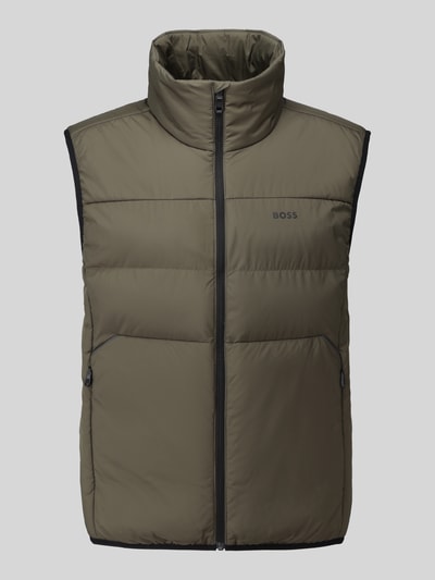 BOSS Green Regular fit bodywarmer met opstaande kraag model 'OW_Urbanex' Donkergroen - 2