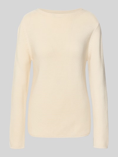 Marc O'Polo Regular Fit Strickpullover aus reiner Baumwolle Offwhite 2