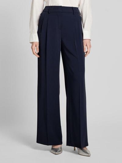 Christian Berg Woman Selection Flared Anzughose mit Bundfalten Marine 4