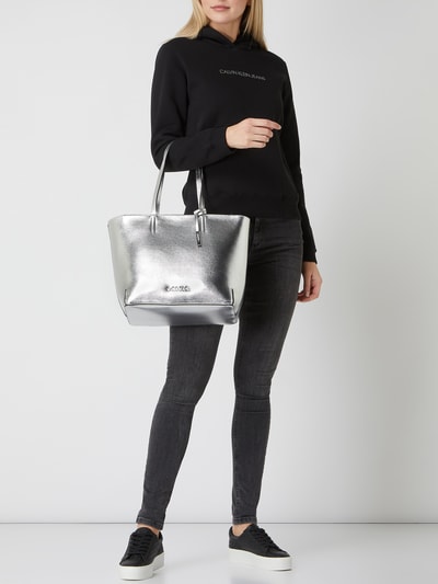 CK Calvin Klein Shopper in leerlook  Zilver - 1