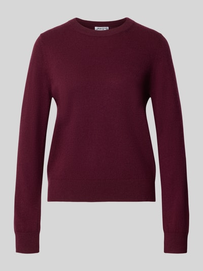 Jake*s Casual Regular Fit Pullover aus reinem Kaschmir Pflaume 1