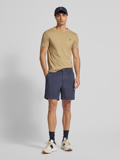 Polo Ralph Lauren Custom slim fit T-shirt met labelstitching Beige gemêleerd - 1