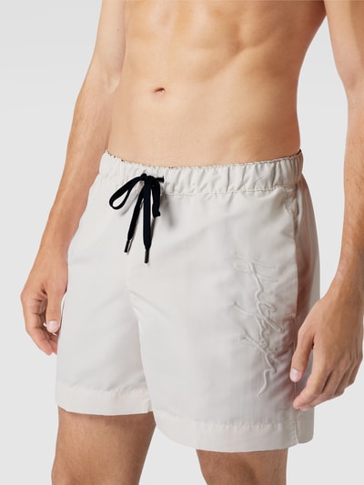 Tommy Hilfiger Regular Fit Badehose mit Brand-Schriftzug Weiss 3