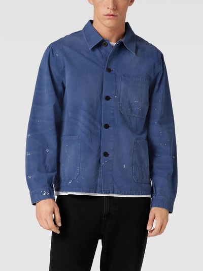 Polo Ralph Lauren Kurtka koszulowa z efektem znoszenia model ‘UNLINED FIELD’ Jeansowy niebieski 4