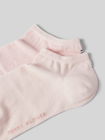 Tommy Hilfiger Sneakersocken mit Label-Print im 2er-Pack Rosa 2