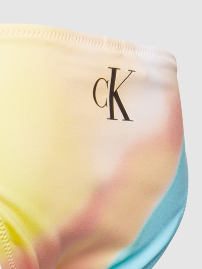 Calvin Klein Underwear Figi bikini ze wzorem na całej powierzchni Pomarańczowy 2