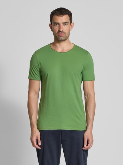 JOOP! Jeans T-Shirt mit geripptem Rundhalsausschnitt Modell 'Cesare' Grass 4