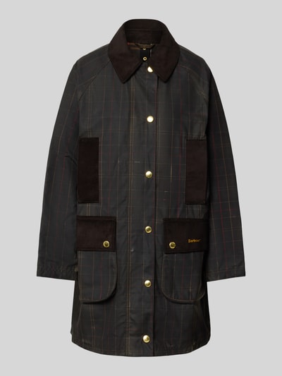 Barbour Regular Fit Funktionsjacke aus reiner gewachster Baumwolle Oliv 1