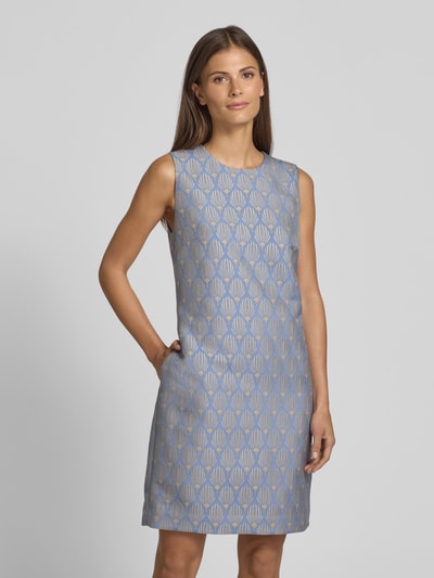 JOOP! Kokerjurk met ronde hals, model 'Debbie' Lichtblauw - 4