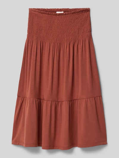 Productfoto, Ausgestellter Midi-Rock aus Lyocell-Mix van s.Oliver RED LABEL in effen kleuren met elastische boord en stretch-materiaalverwerking