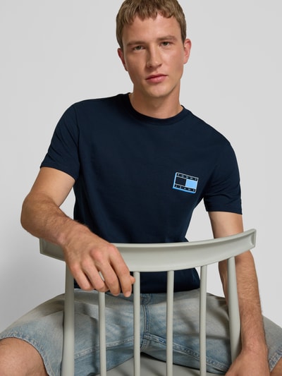 Tommy Jeans Regular Fit T-Shirt aus reiner Baumwolle Marine 3
