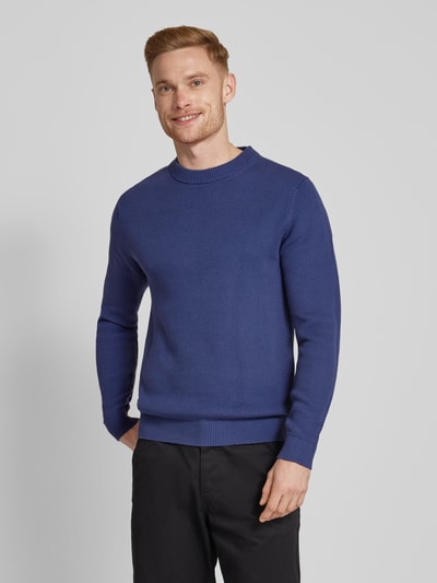 SELECTED HOMME Gebreide pullover met ribboorden, model 'DANE' Koningsblauw - 4