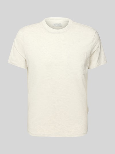 Casual Friday T-shirt met ronde hals, model 'JASPER' Offwhite - 2