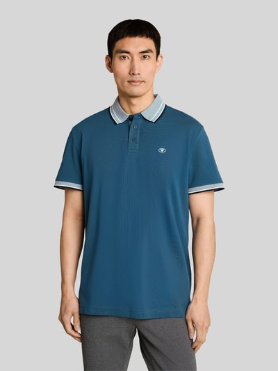 Tom Tailor Regular Fit Poloshirt aus reiner Baumwolle Petrol 4