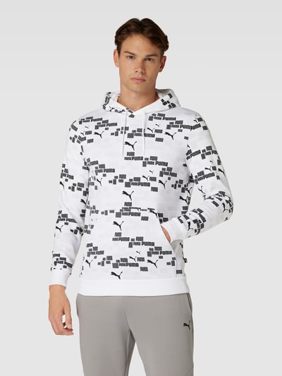 PUMA PERFORMANCE Hoodie mit Allover-Print Weiss 4