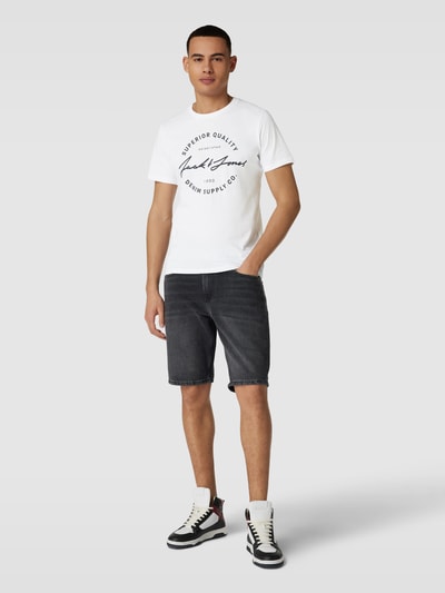 Jack & Jones T-Shirt mit Rundhalsausschnitt Modell 'ACE' Weiß 1