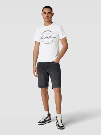 Jack & Jones T-Shirt mit Rundhalsausschnitt Modell 'ACE' Weiss 1