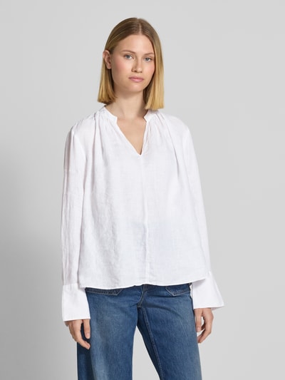 Tommy Hilfiger Relaxed Fit Bluse aus reinem Leinen Weiss 4
