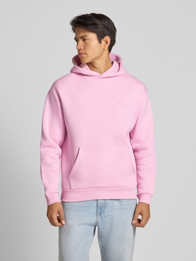 REVIEW Hoodie mit Label-Print Rosa 4