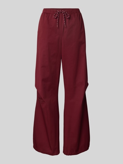 JAKE*S STUDIO WOMAN Sweathose mit elastischem Bund und Tunnelzug Bordeaux 2