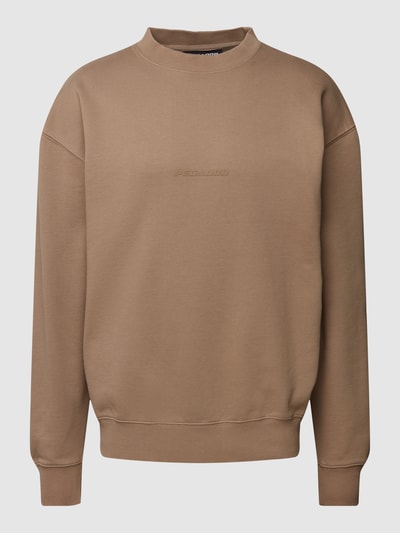 Pegador Oversized Sweatshirt mit Label-Print Beige 2