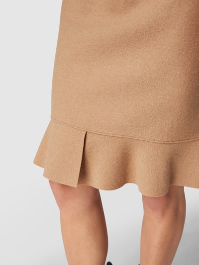 Marc Cain Midirok van scheerwol Camel - 3