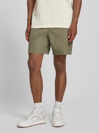 Barbour Regular fit chino-shorts van puur katoen model 'SHERBURN' Olijfgroen - 4