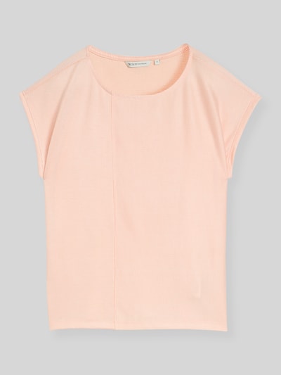 Tom Tailor Denim Relaxed Fit T-Shirt mit Rundhals Ausschnitt Apricot 2