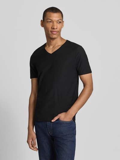 MCNEAL T-Shirt mit V-Ausschnitt Black 4