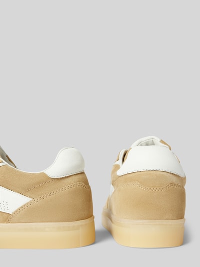 Copenhagen Ledersneaker mit Label-Print Sand 2