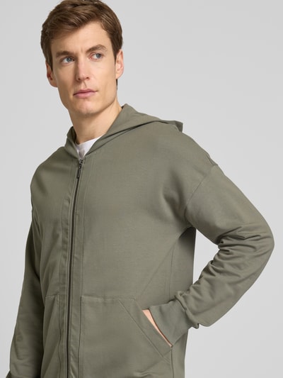 Hanro Sweatjacke mit Kapuze Khaki 3