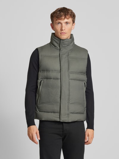 BOSS Orange Gilet met opstaande kraag, model 'Odaini' Mintgroen - 4