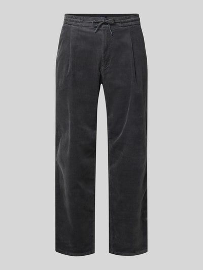 MCNEAL Regular fit corduroy broek met tunnelkoord Donkergrijs - 2