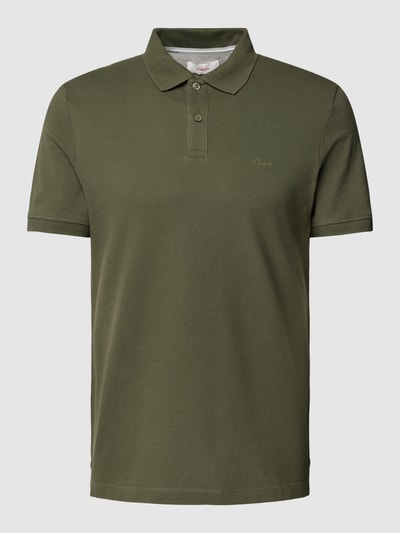 s.Oliver RED LABEL Poloshirt mit Label-Detail Oliv 2