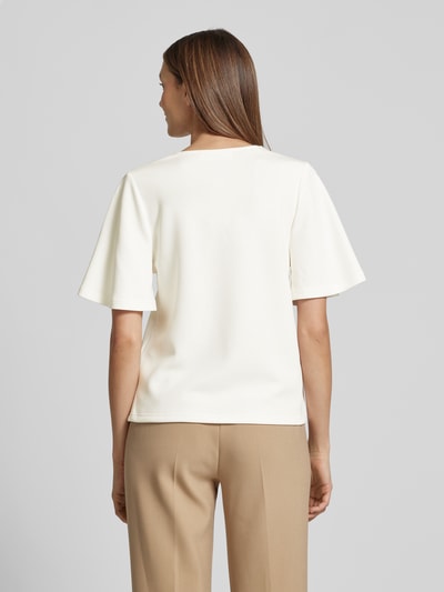 Selected Femme T-shirt met V-hals, model 'TENNY' Offwhite - 5