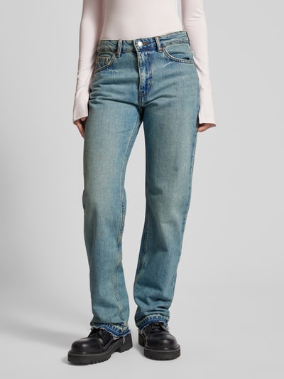 Gina Tricot Regular fit jeans in 5-pocketmodel Jeansblauw - 4