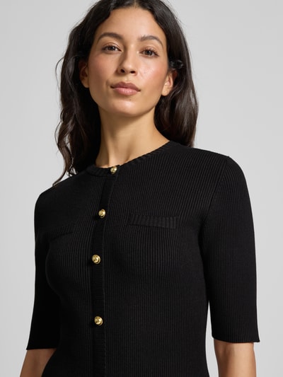 Jake*s Collection Sukienka mini z fakturowanym wzorem Czarny 3