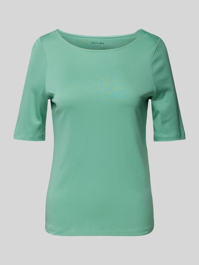 Christian Berg Woman T-Shirt in unifarbenem Design Mint 2