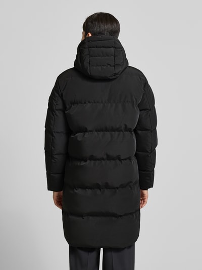 NAUTGÅRD Gewatteerde lange jas met Sorona® Aura-vulling Zwart - 5