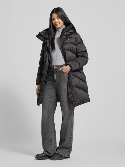 Blauer Usa Steppmantel mit Kapuze Modell 'OPERA' Black 1