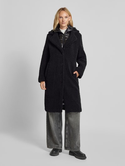 Frieda & Freddies Mantel im Double-Layer-Look Modell 'GINE' Black 4