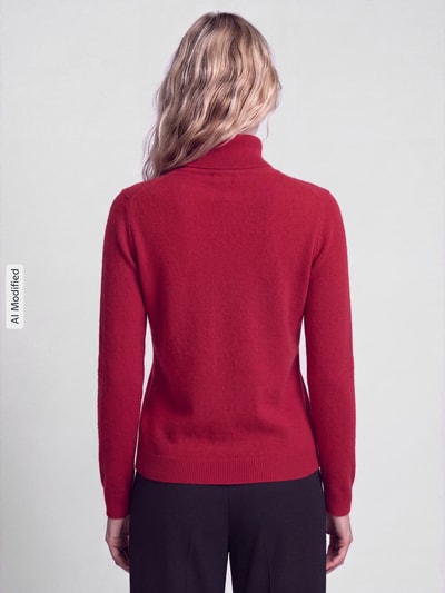 MM by Max Mara Relaxed Fit Pullover aus Woll-Kaschmir-Mix Modell 'CARIOCA' Bordeaux 5
