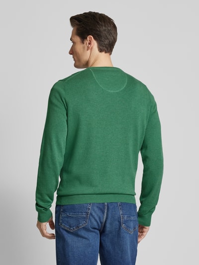 Fynch-Hatton Gebreide pullover met ronde hals Groen - 5