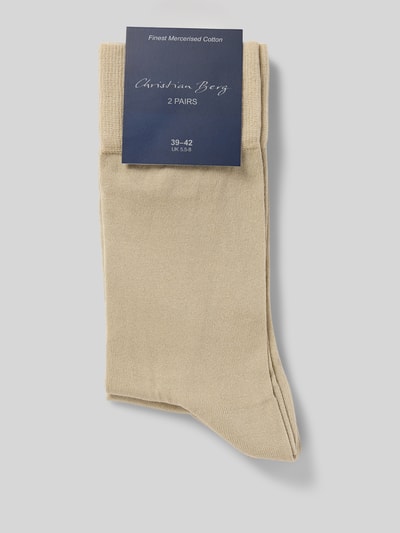 Christian Berg Men Sokken met elastische ribboordjes in een set van 2 paar Kit - 3