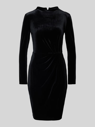 Zero Knielanges Kleid mit gelegten Falten Black 2