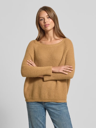 Weekend Max Mara Regular Fit Strickpullover mit Woll-Anteil Modell 'XENO' Camel 4