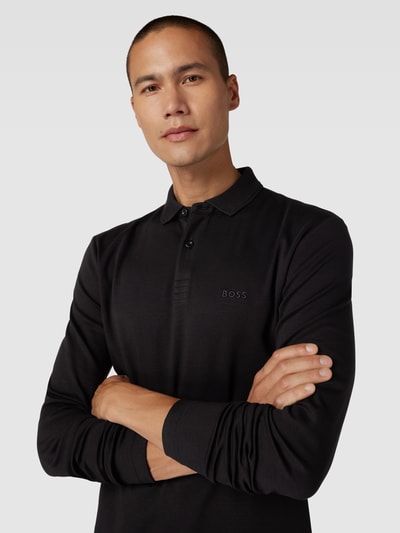 BOSS Green Poloshirt mit Label-Stitching Modell 'PIROL' Black 3