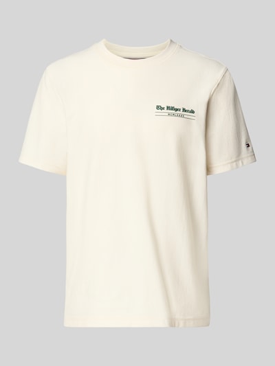 Tommy Hilfiger Regular fit T-shirt van puur katoen Offwhite - 2