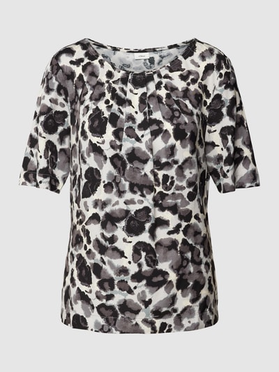 s.Oliver BLACK LABEL Blouse met all-over motief Lichtgrijs - 2